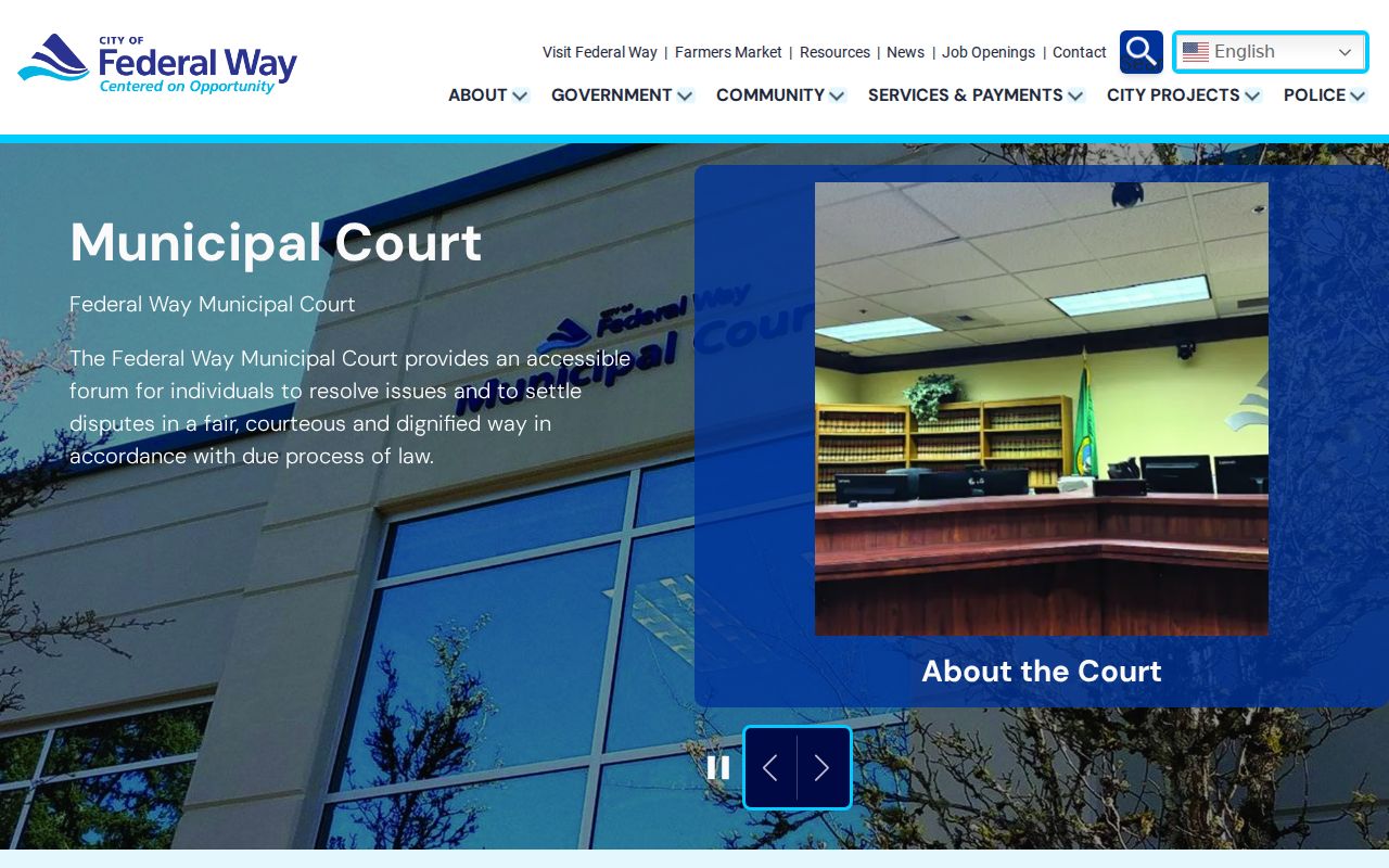 Federal Way court docket Municipal Court records source